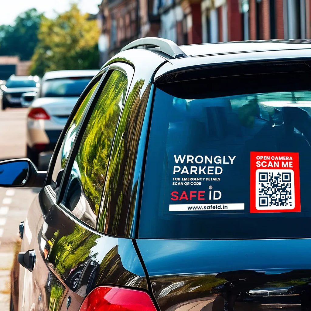 SafeID QR Code Car Tag