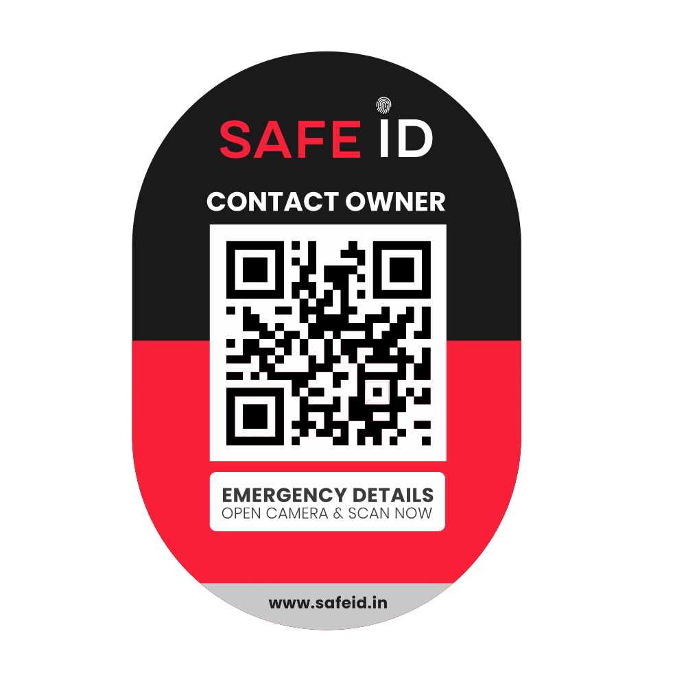 Bike/Helmet QR Sticker